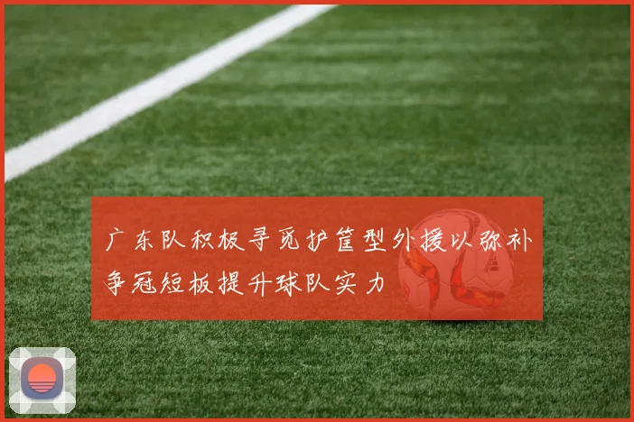 广东队积极寻觅护筐型外援以弥补争冠短板提升球队实力